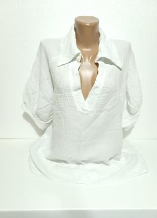 Блуза с коротким рукавом. 100% котон.