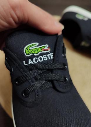 Lacoste последние пары 36 22.5 см 39 р 24.5 см черные кеды кроссовки на платформе криперы мокасины5 фото