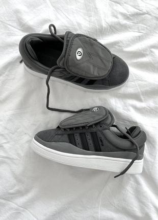 Кроссовки adidas campus x bad bunny graphite8 фото