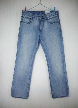 Блакитні прямі джинси tom tailor marvin