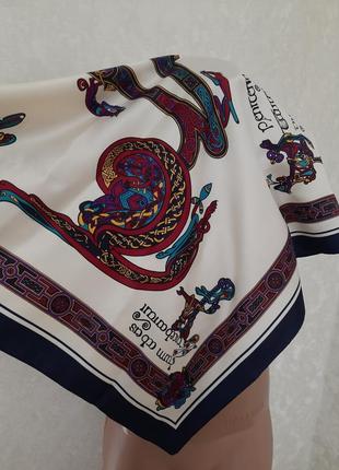 Вінтажна шикарна хустка "кельська книга" художній дизайн ірландський вінтаж