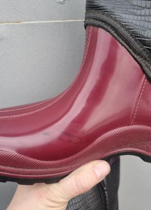 Резиновые ботинки сапоги на флисе уценка2 фото