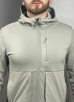Челвое теплое худи salomon essential warm full zip fleece 20213 фото