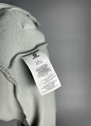 Челвое теплое худи salomon essential warm full zip fleece 20215 фото