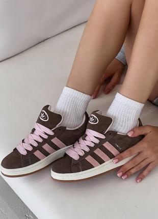 Adidas campus 00s brown/pink, кросівки, кроссовки3 фото