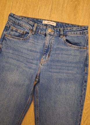 Стильные голубые джинсы с разрезами mango, размер м.9 фото