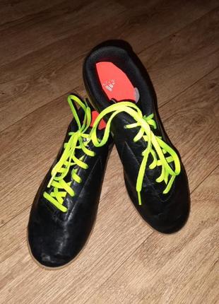 Футзалки черные, 25см стелька