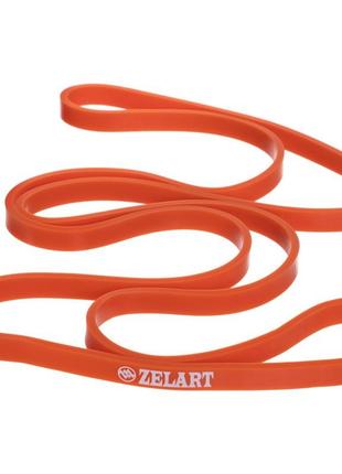 Гумка-петля для підтягувань zelart fi-0889-1 power bands 7-16 кг жовтогарячий6 фото