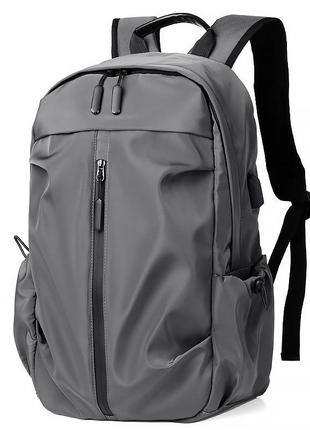 Рюкзак для ноутбука 16" lesko 3030 dark gray 20-35l с usb разъемом городской 6шт