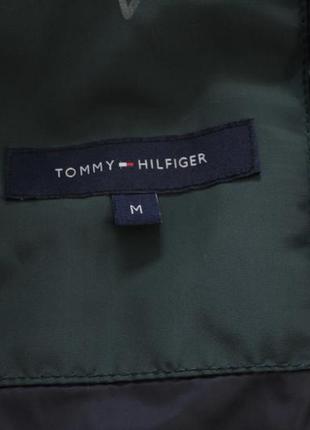 Теплющий пуховик tommy hilfiger смарагдового кольору8 фото