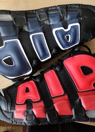 Кросівки nike air more uptempo (gs) black red navy dm0017-001 оригінал нові розмір 39 см  24.5