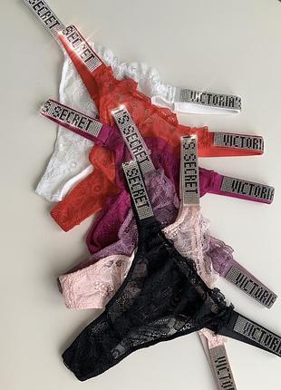 Трусики в камінні victoria’s secret