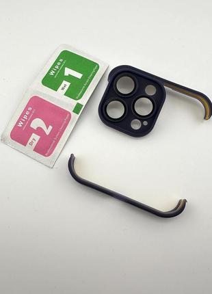 Чохол (накладка на кути та камеру) для iphone 13 pro фіолетовий