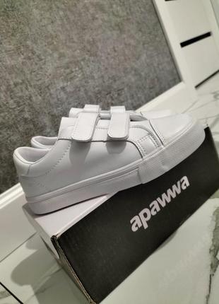 Стильні дитячі кросівки, кеди apawwa white р.31-364 фото