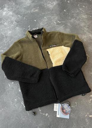 Бомбер-куртка teddi columbia зелений