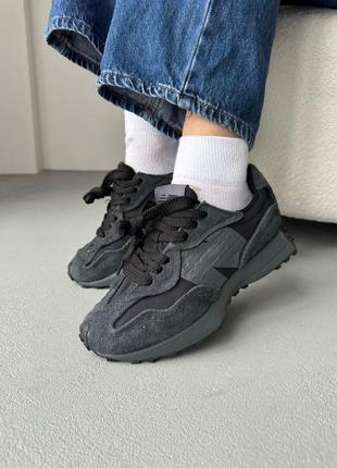 Кросівки new balance 327 triple black 36-45р