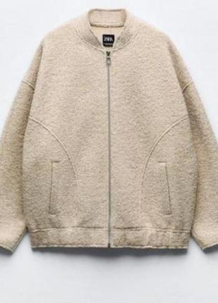 Бомбер букле zara