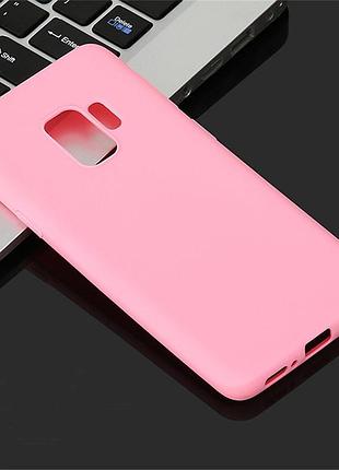 Чохол samsung s9 / g960 силікон soft touch бампер світло-рожевий