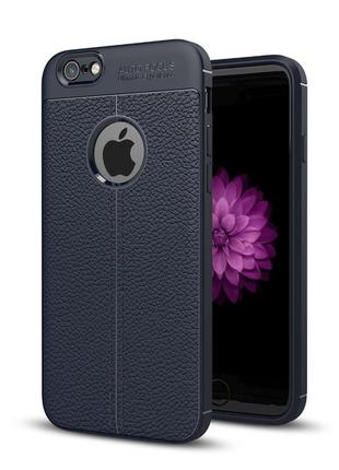 Чохол apple iphone 6 / 6s силікон original auto focus soft touch темно-синій