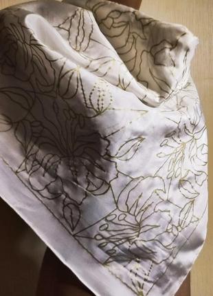Шелковый платок arty's с цветочным принтом.