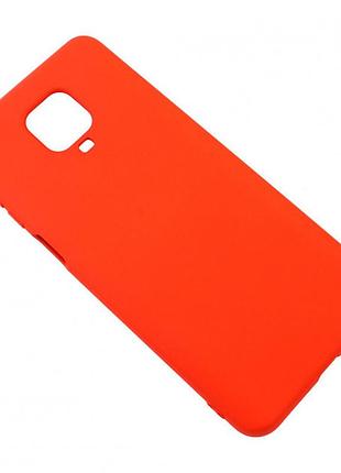 Чехол soft touch для xiaomi redmi note 9 pro силикон бампер красный 2
