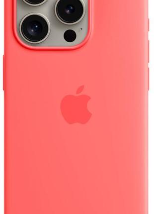 Чехол apple iphone 15 pro max silicone case with magsafe -  guava