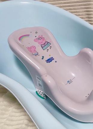 Дитяча ванночка tega baby 102 см + подарунок анатомічна гірка для купання від keeeper4 фото