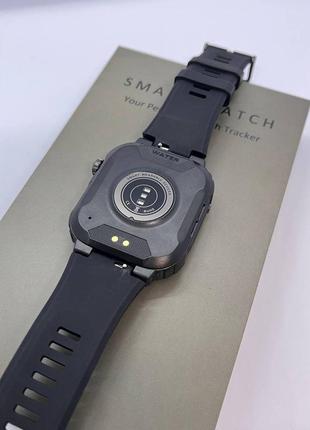 Мужские смарт часы smart watch military спортивные смарт-часы черные5 фото