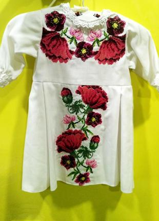 Крестильное платье, крестильный комплект для девочки