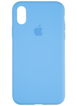 Чохол fiji silicone case для apple iphone xs max бампер накладка full soft marine blue2 фото