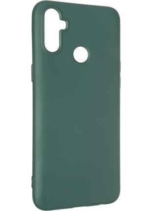 Чехол fiji full soft premium для realme c3 силикон бампер dark green