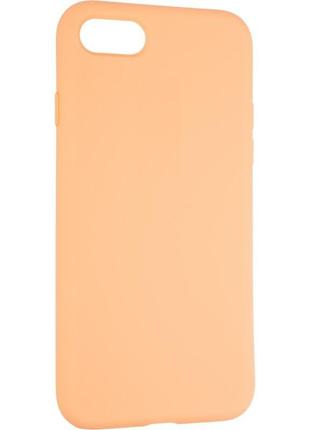 Чехол fiji silicone case для apple iphone 8 бампер накладка full soft papaya (без лого)