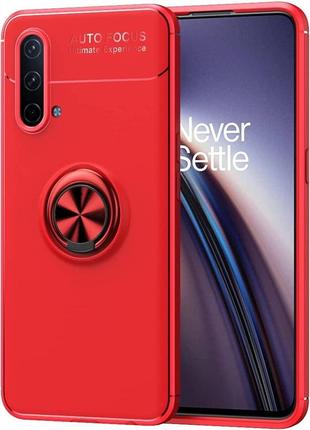 Чехол fiji hold для oneplus nord ce 5g бампер накладка с подставкой red
