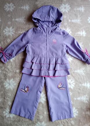 🌸 детский костюм ветровка и брюки кюлоты