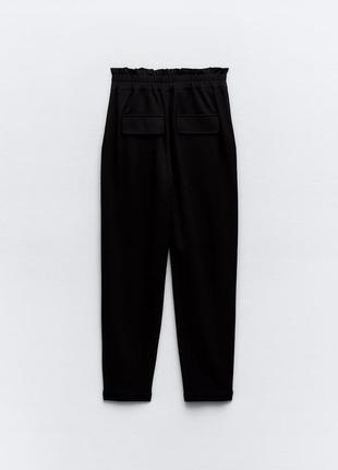 Черные брюки с поясом zara new3 фото