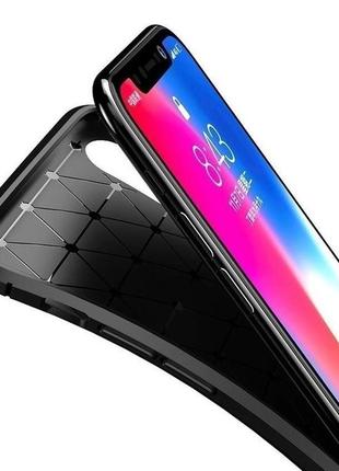 Чохол fiji ultimate carbon для apple iphone xr противоударный бампер чорний3 фото