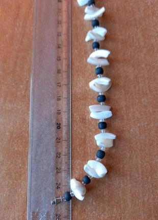 Браслет, перламутр, дерево