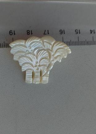 Браслет, перламутр, дерево