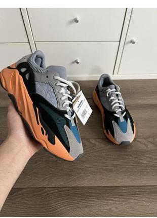 Кросовки мужские adidas yeezy boost 700 wash orange, люкс якості