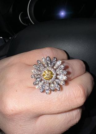 Нове !swarovski сваровські каблучка з кристалами діамантовий блиск 16.5-17 розмір