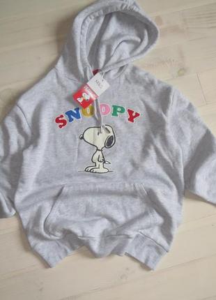 Худі, толстівка m&s cotton rich snoopy розмір s