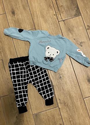 Спортивний костюм не кошлатиться, якість гарна 74/80 розмір