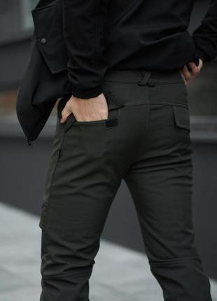 Теплые мужские спортивные штаны conqueror хаки6 фото