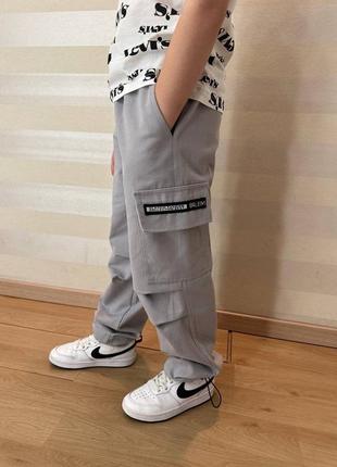 Моднявные штанишки карго, унисекс,6 цветов