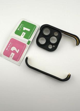 Чохол (накладка на кути та камеру) для iphone 13 pro чорний