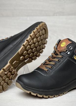 Спортивные ботинки, зимние кожаные кроссовки на меху timberland sheriff10 фото