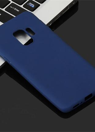Чохол samsung s9 / g960 силікон soft touch бампер темно-синій
