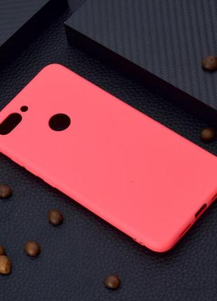 Чехол для xiaomi mi 8 lite / mi 8 youth / mi 8x 6.26'' силикон soft touch бампер красный