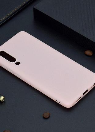 Чехол для huawei p30 силикон soft touch бампер светло-розовый