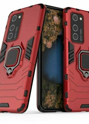 Чехол ring case для huawei p40 pro бронированный бампер с кольцом красный